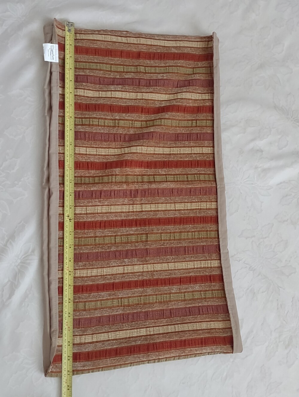 Table Runner Chenille Striped Multi Color - Picture 7 of 7